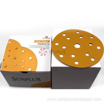 6 Inches Abrasives Disc Gold Paper Sanding Discs